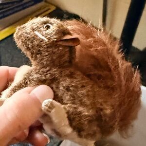 Folkmanis finger puppet Brown Plush Squirrel Toy for Small Pets